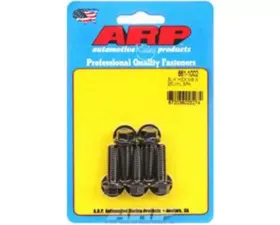 ARP M8 x 1.25 x 25 Black Oxide Hex Bolts, Chromoly, 5-Pack, 180,000 psi Yield Strength