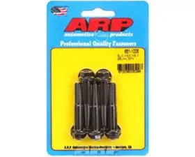 ARP M8 x 1.25 x 45 Hex Black Oxide Chromoly Bolts, 5-Pack, 180,000 psi Yield Strength
