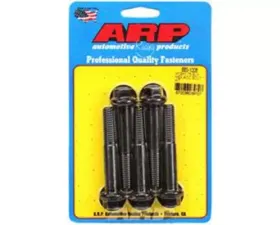 ARP M12 x 1.75 x 70 Hex Black Oxide Bolts 8740 Chromoly (5/pkg) - High Strength Fasteners