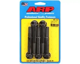 ARP M12 x 1.75 x 80 Hex Black Oxide Bolts, 8740 Chromoly, 5/pkg, 180,000 psi Yield Strength
