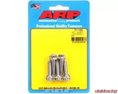 ARP Bolts 1/4in-28 x 1.000 12pt Stainless Steel Bolts Set of 5 with Washers - 711-1000