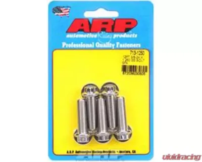 ARP Bolts 3/8-24 x 1.250 12pt Stainless Steel Bolts Set of 5 with Washers - 713-1250