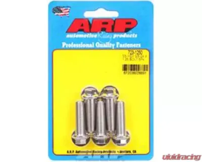 ARP 3/8-24 x 1.250 Hex Stainless Steel Bolts with Washers (5/pkg) - 723-1250