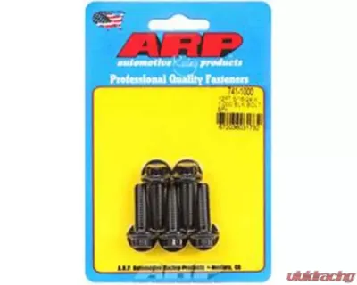 ARP 5/16-24 x 1.000 Chromoly 12pt Black Oxide Bolts Set of 5 with Washers - 741-1000