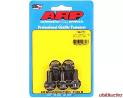 ARP Bolts 3/8-24 x 0.750 Black Oxide 12pt Chromoly Fasteners (5/pkg) - 744-0750