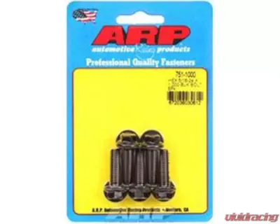 ARP 5/16-24 x 1.000 Hex Black Oxide Chromoly Bolts, 5-Pack, 180,000 psi Yield Strength - 751-1000