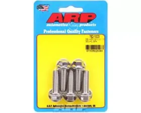 ARP Bolts M10 x 1.50 x 30mm Stainless Steel Hex Bolts (5/pkg) - Polished Finish