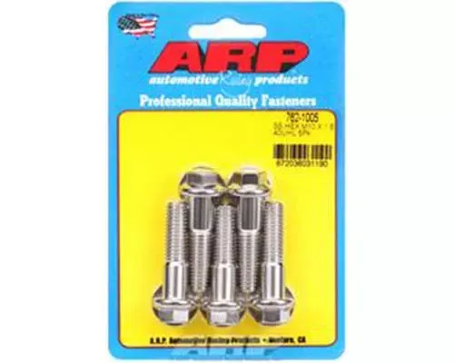 ARP M10 x 1.50 x 40 SS Hex Bolts (5/pkg) - 762-1005