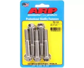 ARP M10 x 1.50 x 60 Stainless Steel Hex Bolts (5/pkg) - 180,000 psi, Polished Finish