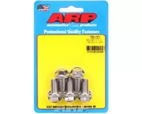 ARP Bolts M10 x 1.25 x 20 Stainless Steel Hex Bolts, 5 Pack, Polished Finish