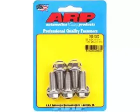 ARP Bolts M10 x 1.25 x 25 Hex Stainless Steel Bolts, 5-Pack, Polished Finish