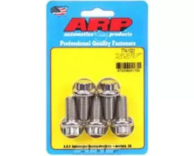 ARP Bolts M12x1.50x25 Stainless Steel 12pt Fasteners 5/pkg with Washers