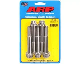 ARP Bolts M12 x 1.50 x 80mm 12pt Stainless Steel Bolts (5/pkg) with Washers Included