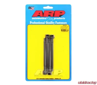 ARP 5/16-24 X 4.500 Black Hex Water Pump Pulley w/ 3.250in Fan Spacer Stud Kit - 100-3215