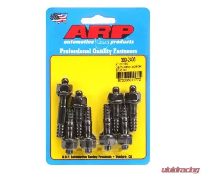 ARP 300-2406 2in Drilled Carburetor Spacer Stud Kit with 5/16 Threads, Includes Nuts & Washers - 300-2406