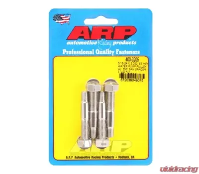 ARP 5/16-24 X 2.000 SS Hex Water Pump Pulley w/ .750in Fan Spacer Stud Kit - 400-3205