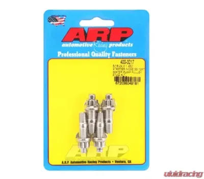 ARP 5/16-24 x 1.450 Starter Nose SS 12Pt Water Pump Pulley Stud Kit - 400-3217