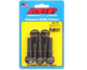 ARP Bolts 7/16-14 x 1.750 Hex Black Oxide Fasteners Pack of 5 for Diesel Applications