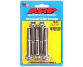 ARP Bolts 3/8-24 x 2.500 Inch Stainless Steel Wrenching Bolts 7/16 Hex (Pack of 5)
