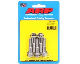 ARP M8 X 1.25 X 35 Hex Stainless Steel Bolts, 10mm Socket, 24 ft-lbs Torque, Diesel Fasteners