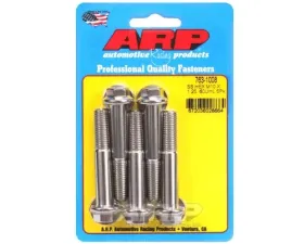 ARP M10 x 1.25 x 60 Stainless Steel Hex Bolts, 12mm Socket, 5 Pack