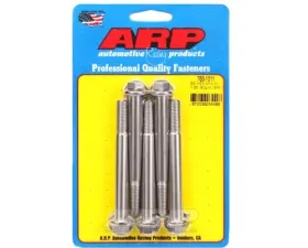 ARP M10 x 1.25 x 90 SS Hex Bolts 12mm Socket Size (5/pkg) for Diesel Fasteners