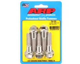 ARP M12 x 1.50 x 45mm Stainless Steel Hex Bolts (5/pkg) - 14mm Socket, 98 ft-lbs Torque