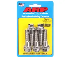 ARP Bolts M12 x 1.75 x 45 Hex Black SS Bolts 14mm Socket 98 ft-lbs Torque (5/pkg)