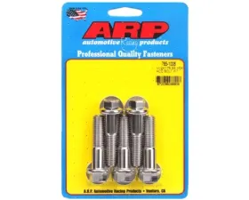 ARP Bolts M12 x 1.75 x 50 Hex Black Stainless Steel Bolts (5/pkg) - 14mm Socket Size