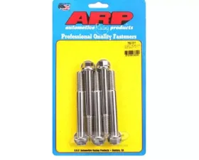 ARP M12 x 1.75 x 100 Hex Black Stainless Steel Bolts, 14mm Socket, 5/pkg