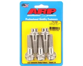ARP M12 x 1.50 x 45 12pt Stainless Steel Bolts (5/pkg) - 14mm Socket Size, 98 ft-lbs Torque