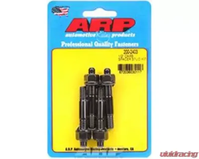 ARP 200-2403 Carburetor Spacer Stud Kit 1/2in 2.225in OAL Black Oxide Chromoly, Set of 4 - 200-2403