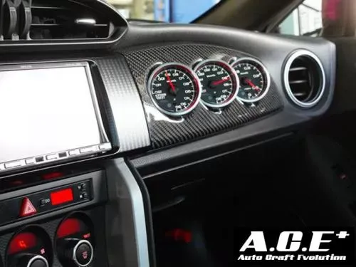 Auto Craft 3 Gauge Meter Cover CFRP Toyota GT86 | Scion FRS 2013-2021 - ATC-4624S