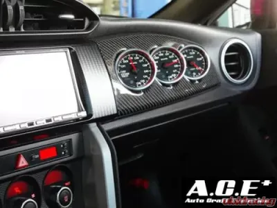 Auto Craft 3 Gauge Meter Cover CFRP Toyota GT86 | Scion FRS 2013-2021 - ATC-4624S
