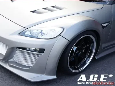 Auto Craft Front Wide Fenders Version 1 30mm Mazda RX-8 2003-2011 - ATC-5852