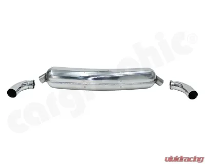 Cargraphic Silencer Super Sound with 75mm Tailpipe Adjustable LH/RH Porsche 930 75-89 - CAR2SS75SS
