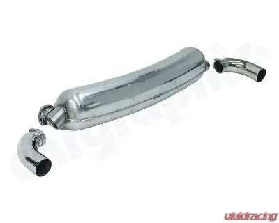Cargraphic Silencer TUV 2x85mm Tailpipe Porsche 930 75-89 - CAR2SS85