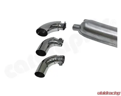 Cargraphic Silencer TUV 2x85mm Tailpipe Porsche 930 75-89 - CAR2SS85