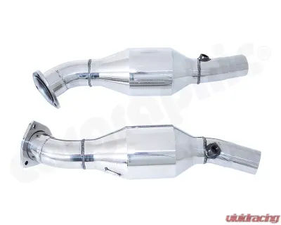 Cargraphic Catalytic Converter Set Obd2 Compliant Ferrari 430 V8 04-09 - CARFE430KAT