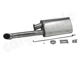Cargraphic Silencer Super Sound with Oval Tailpipe Left Porsche 930 75-89