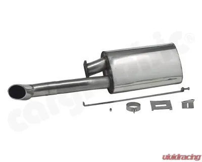 Cargraphic Silencer Super Sound with Oval Tailpipe Left Porsche 930 75-89 - CARP30ETSO