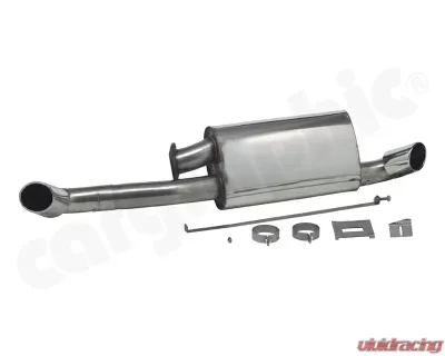 Cargraphic Silencer Super Sound with Oval Tailpipes Left And Right Porsche 930 75-89 - CARP30ETTO