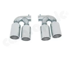 Cargraphic Tailpipe Set Double End Polished Porsche Cayenne 02-17