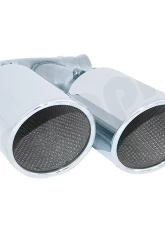 Cargraphic 100mm Polished Quad Round Exhaust Tips Porsche Cayenne 958 Diesel 11-14                                     - CARP58ER44 - Image 2