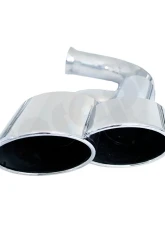 Cargraphic Polished Quad Oval Exhaust Tips Porsche Cayenne 958 Diesel 11-14                                     - CARP58ERO - Image 5