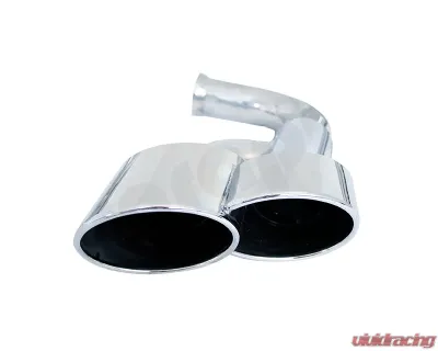 Cargraphic Polished Quad Oval Exhaust Tips Porsche Cayenne 958 Diesel 11-14 - CARP58ERO
