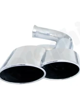 Cargraphic Tailpipe Set Double End Polished 4x125x95mm Oval Porsche Cayenne 02-17                                     - CARP58EROPET - Image 7