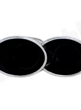 Cargraphic Tailpipe Set Double End Polished 4x125x95mm Oval Porsche Cayenne 02-17                                     - CARP58EROPET - Image 3