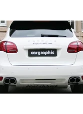 Cargraphic Tailpipe Set Double End Polished 4x125x95mm Oval Porsche Cayenne 02-17                                     - CARP58EROPET - Image 4