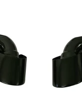 Cargraphic Black Thermopaint Quad Oval Exhaust Tips Porsche Cayenne 958 Diesel 11-14                                     - CARP58EROTP - Image 5